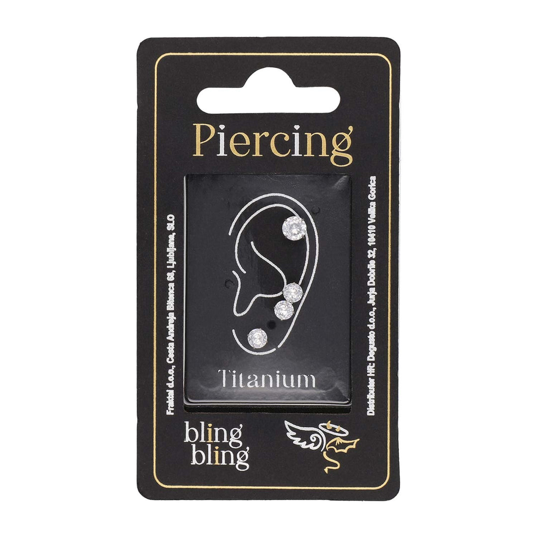 Piercing za Ušesa iz Titana 4 Kos
