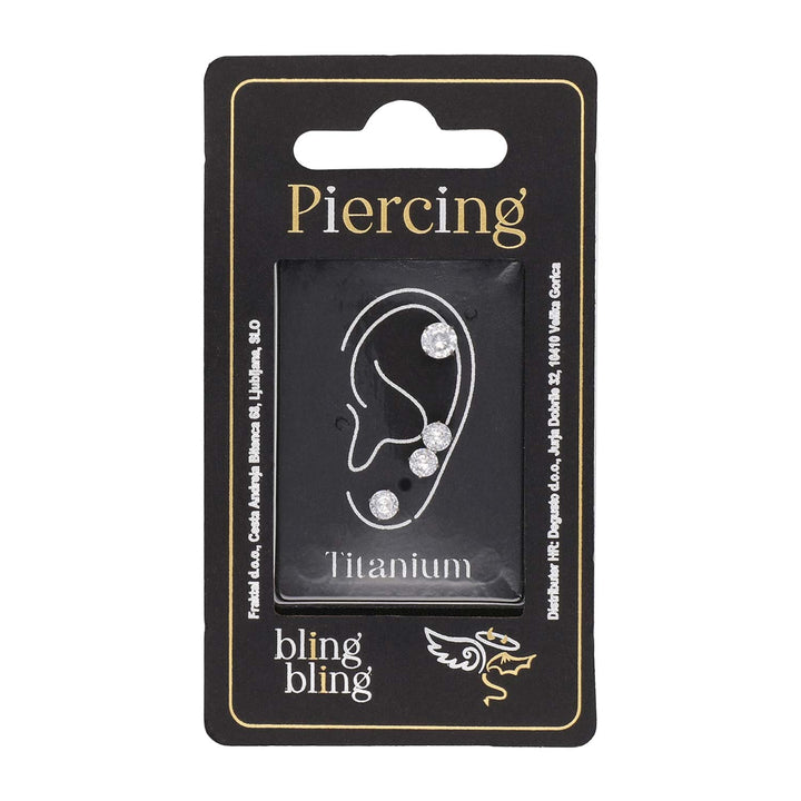 Piercing za Ušesa iz Titana 4 Kos