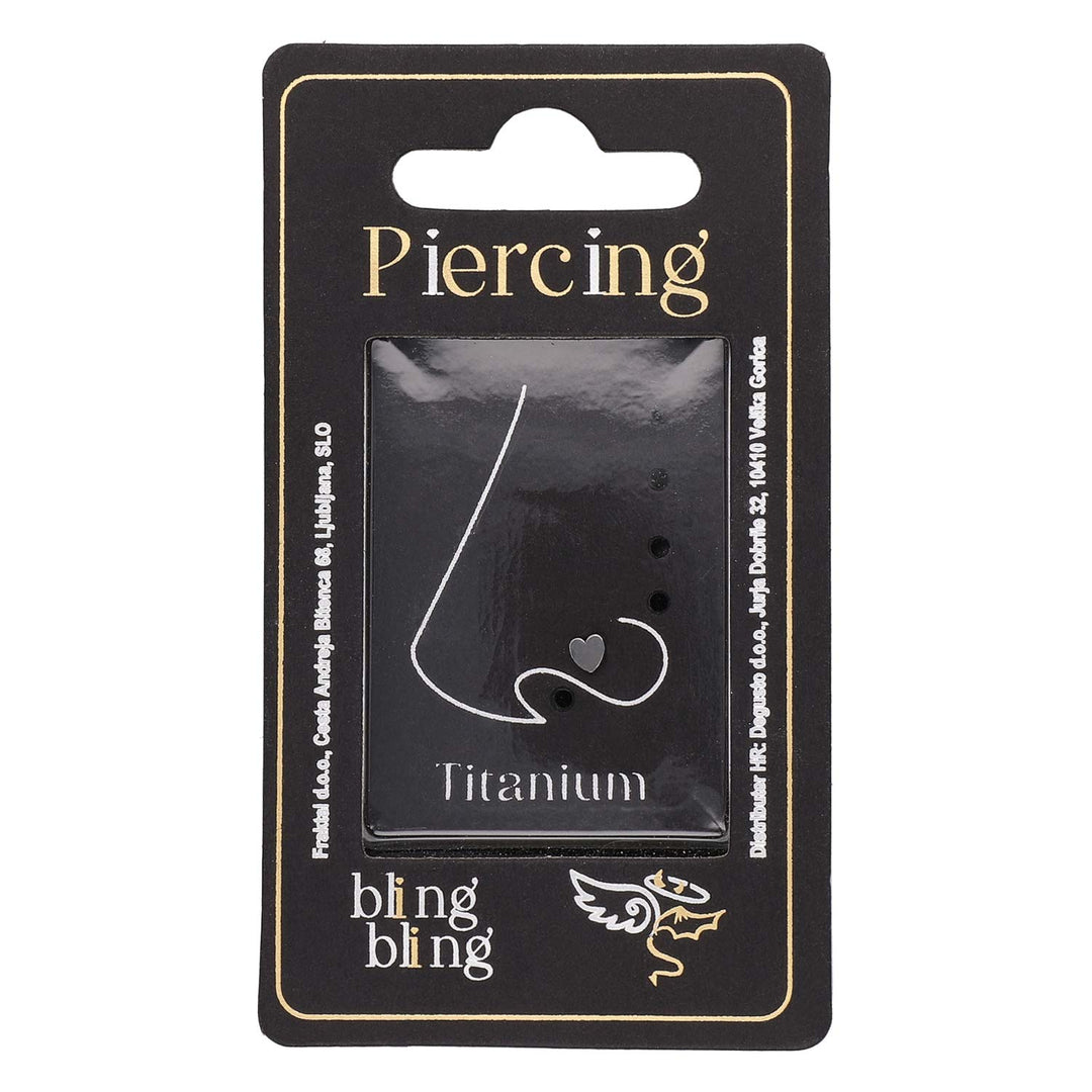 Piercing za Nos iz Titana Srce