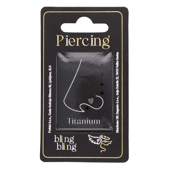 Piercing za Nos iz Titana Srce