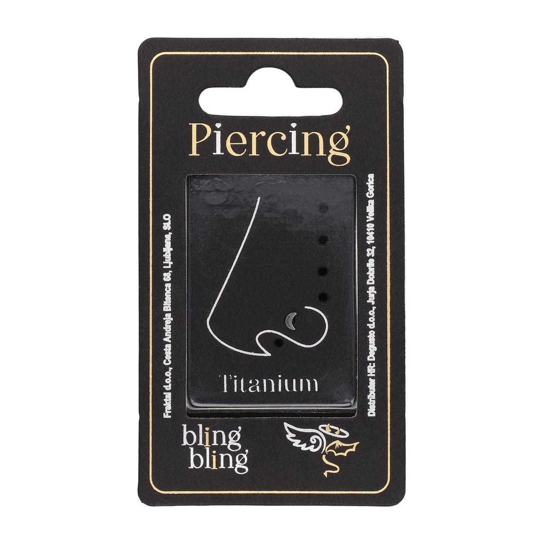 Piercing za Nos iz Titana Polmesec