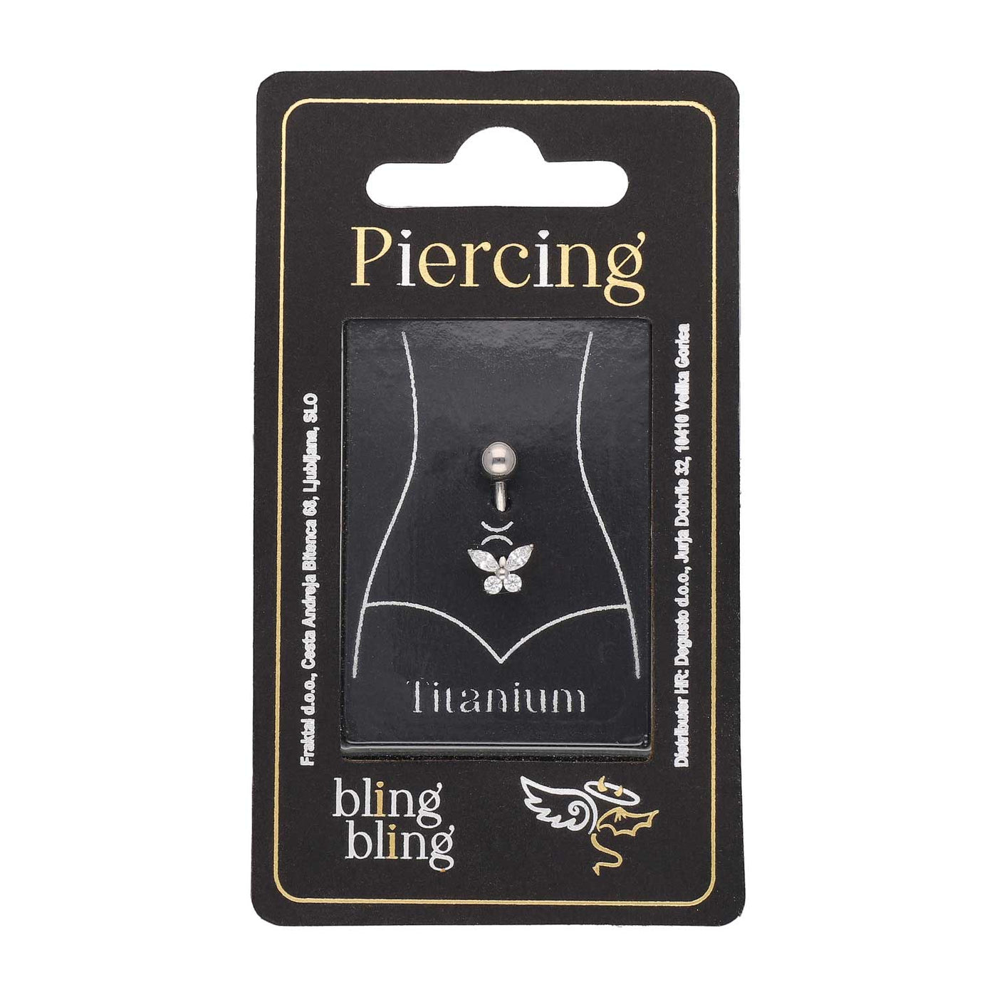 Piercing za Popek Metulj