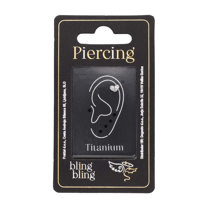 Piercing za Ušesa iz Titana Srce