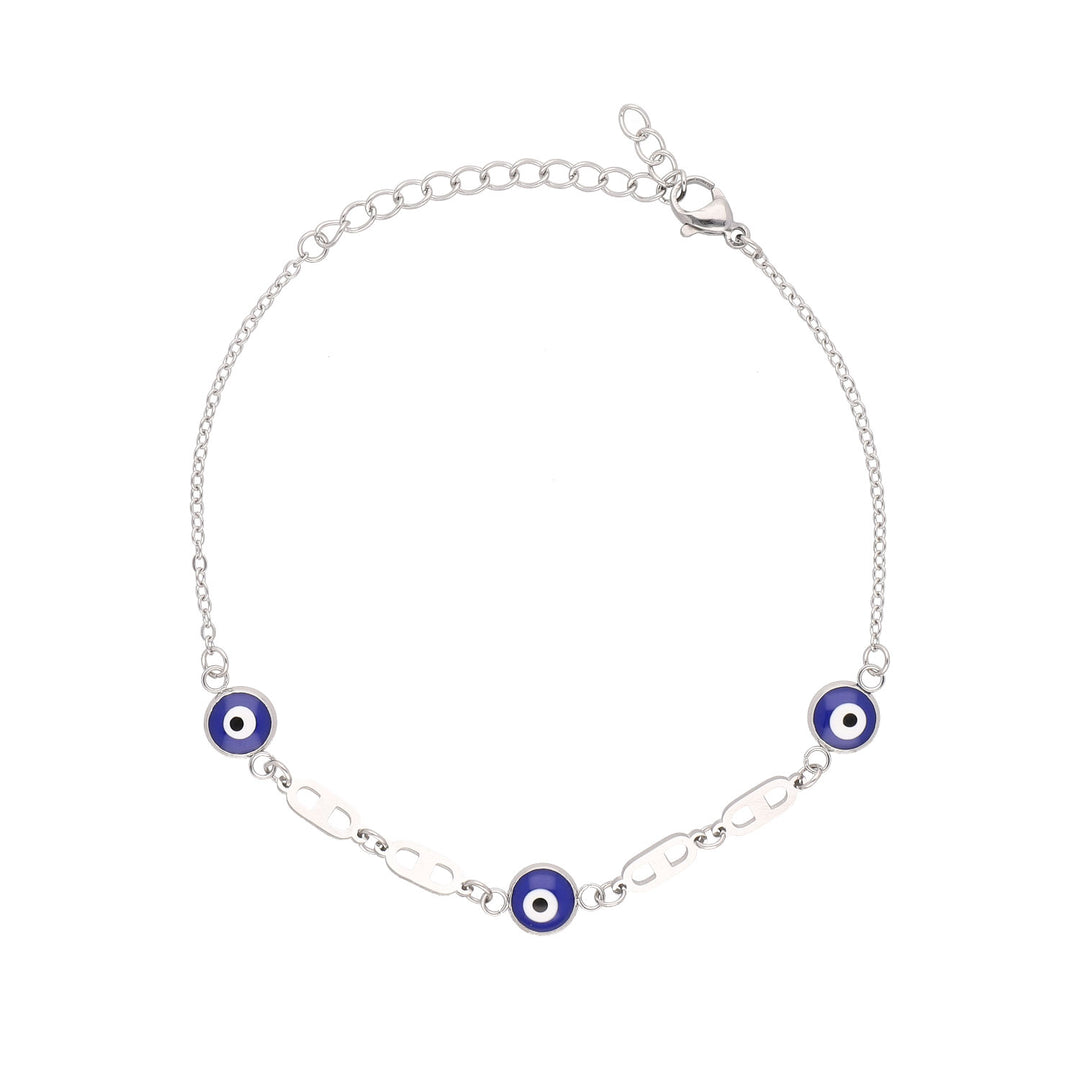 Zapestnica za Noge Evil Eye Nerjaveče Jeklo
