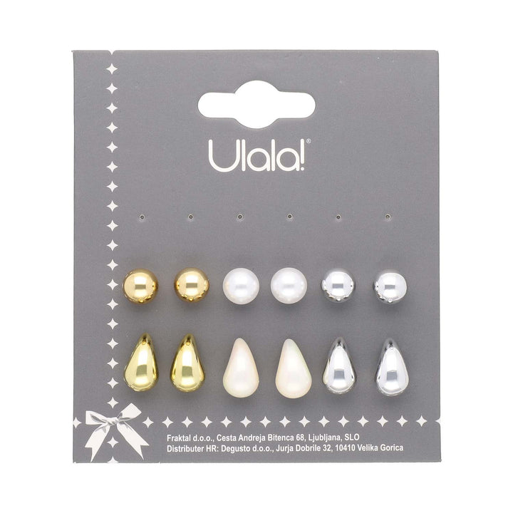 Uhani Set Terdrop 6 parov