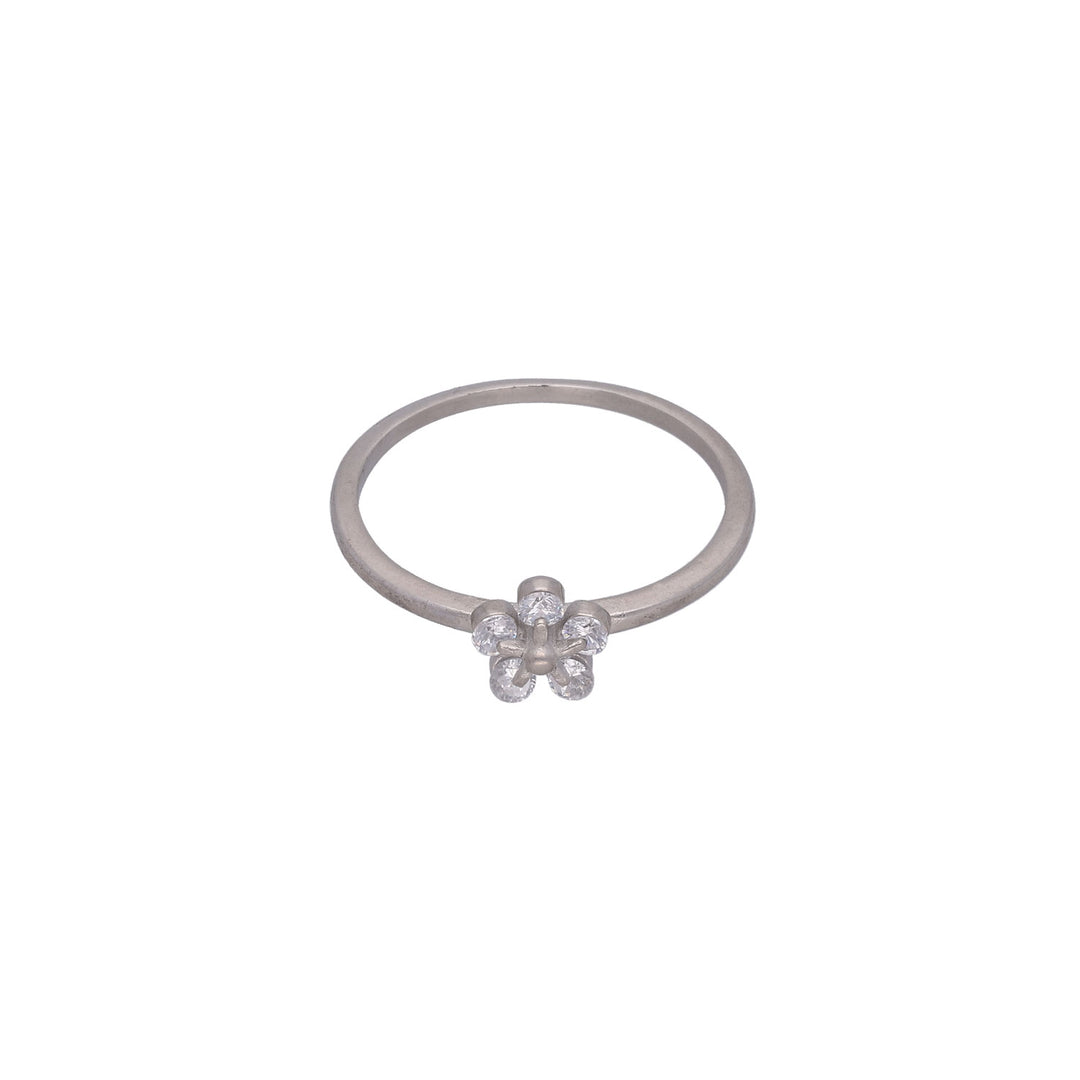Prstan Roža 925 Srebro Bling Bling