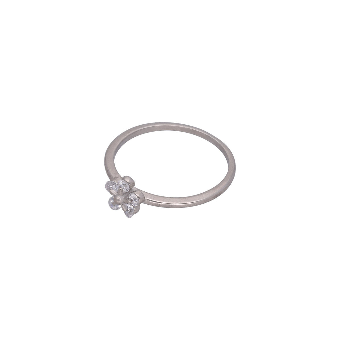 Prstan Roža 925 Srebro Bling Bling