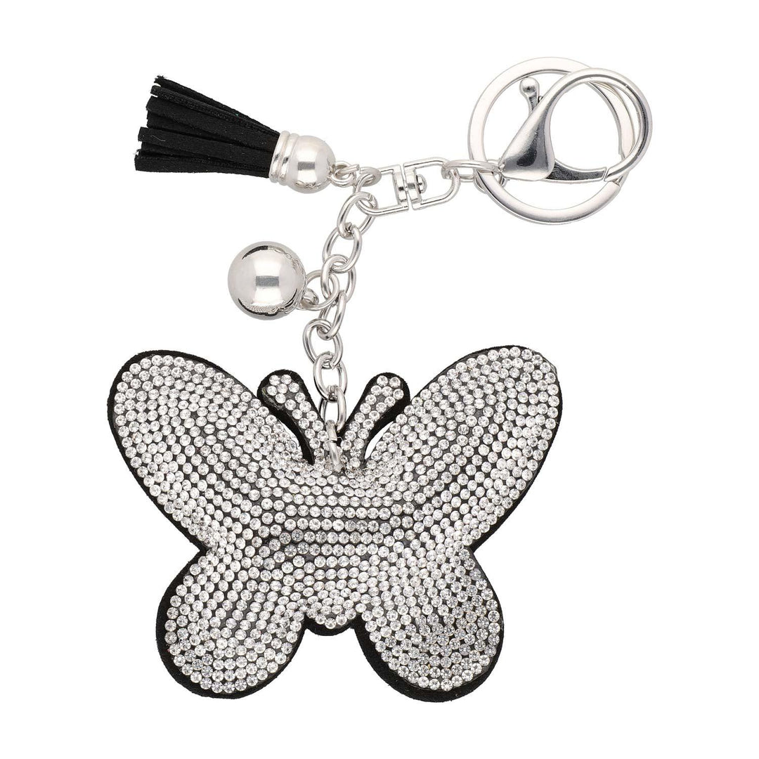 Obesek Za Ključe Metulj S Kristali - Fraktal