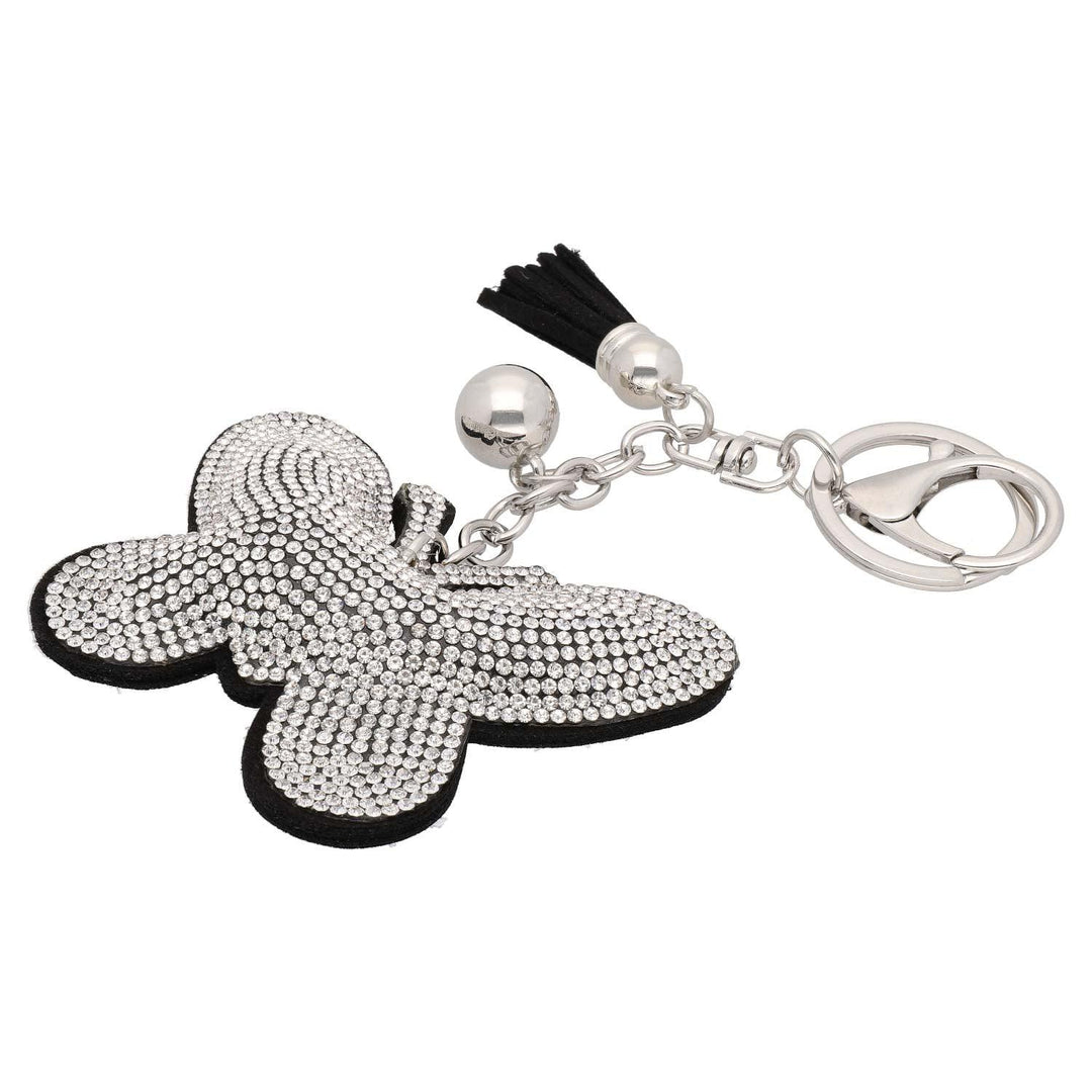 Obesek Za Ključe Metulj S Kristali - Fraktal