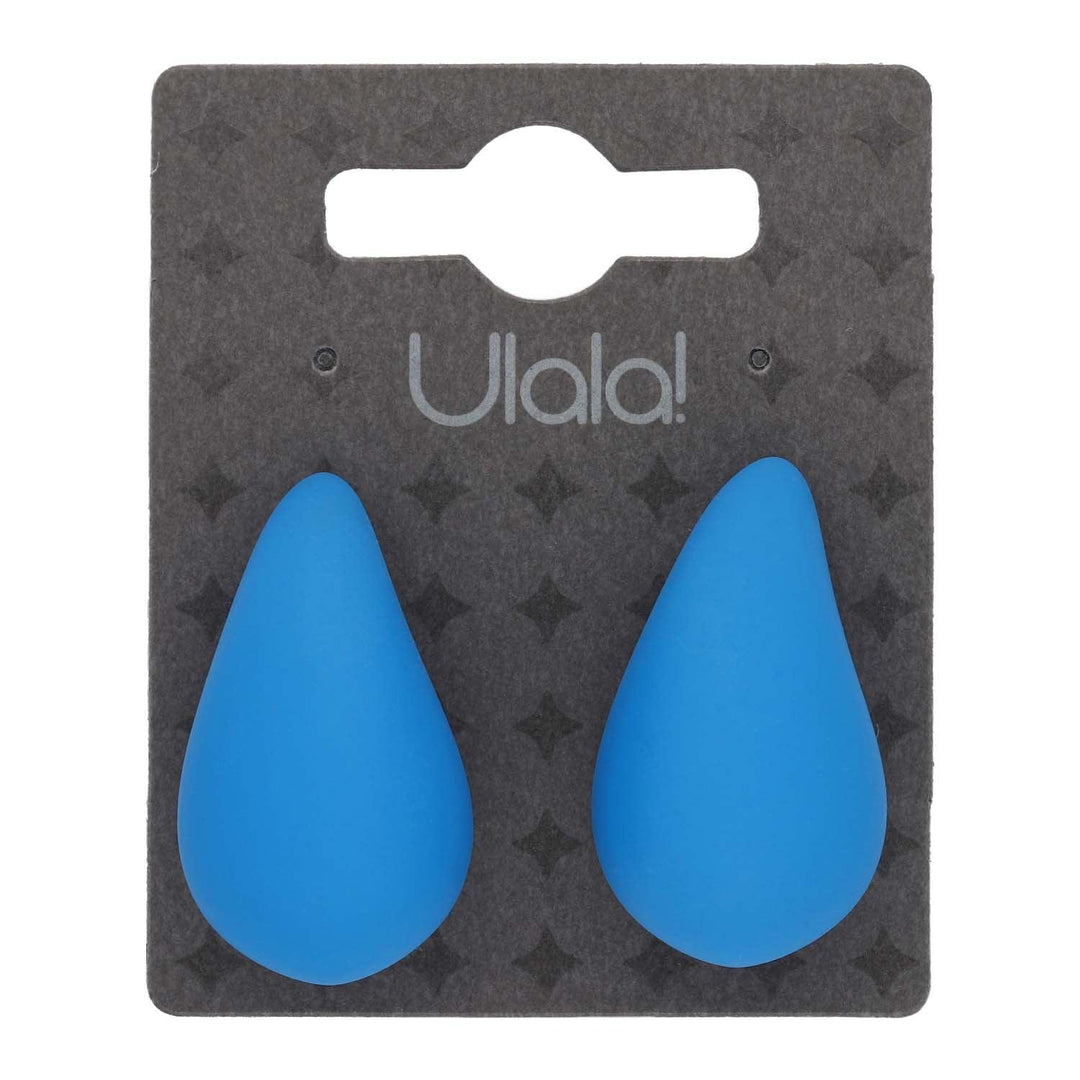 Uhani Teardrop Modri - Fraktal