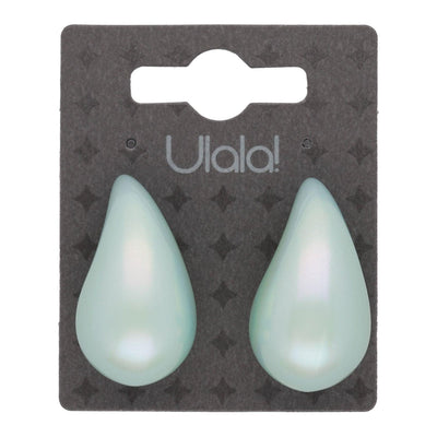 Uhani Teardrop Zeleni - Fraktal
