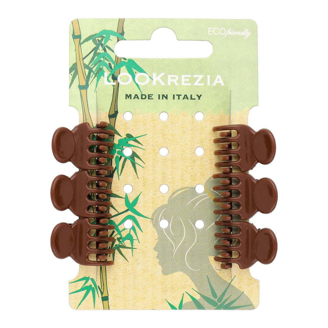 Ščipalke Za Lase Mini ECO Reciklirani Materiali 6 Kos - Fraktal