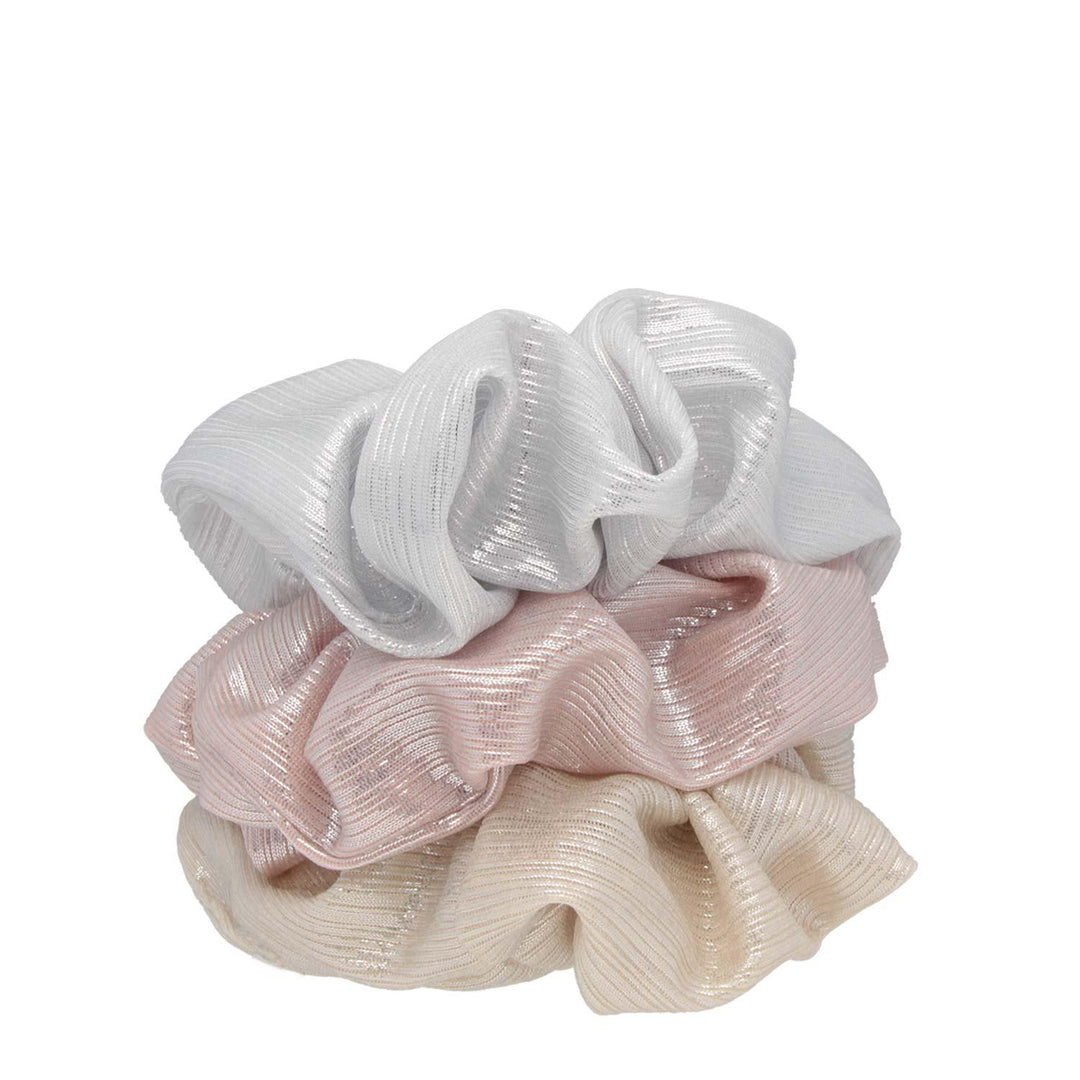 Scrunchie Elastika Za Lase Metallic Set 3 Kos - Fraktal