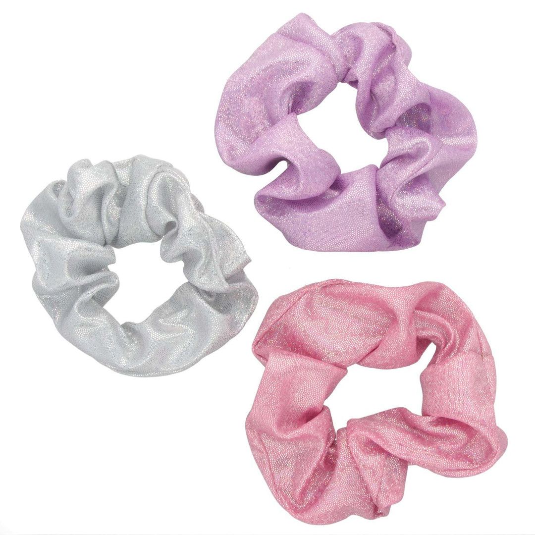 Scrunchie Elastika Za Lase Holografski Sijaj 3 Kos - Fraktal