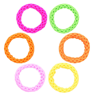 Elastike Za Lase Mreža Neon 6 Kos