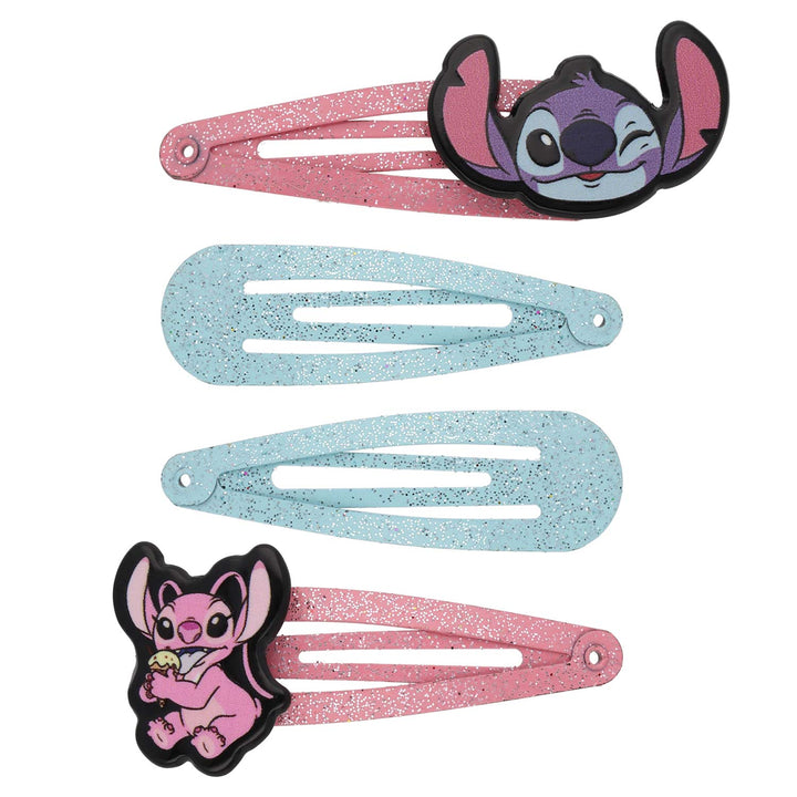 Set Dekliške Sponke Za Lase Stitch 4 Kos