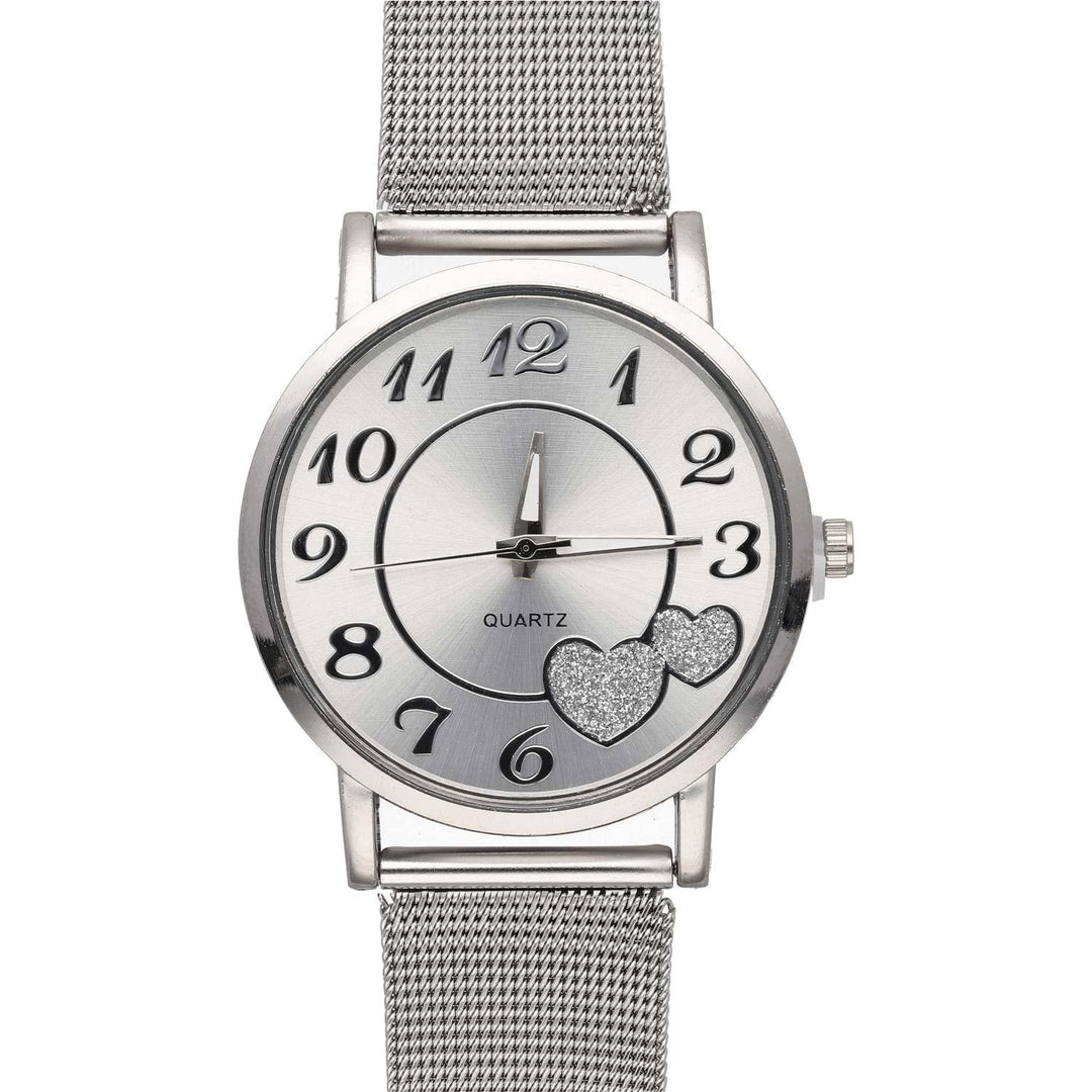 Ura Srce Srebrna Quartz 39 mm - Fraktal