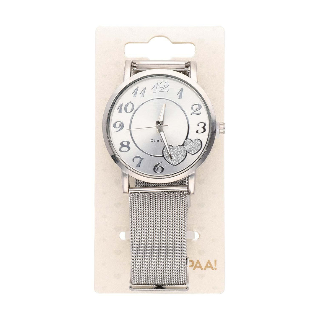 Ura Srce Srebrna Quartz 39 mm - Fraktal