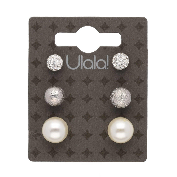 Uhani Set Perle 3 Pari - Fraktal