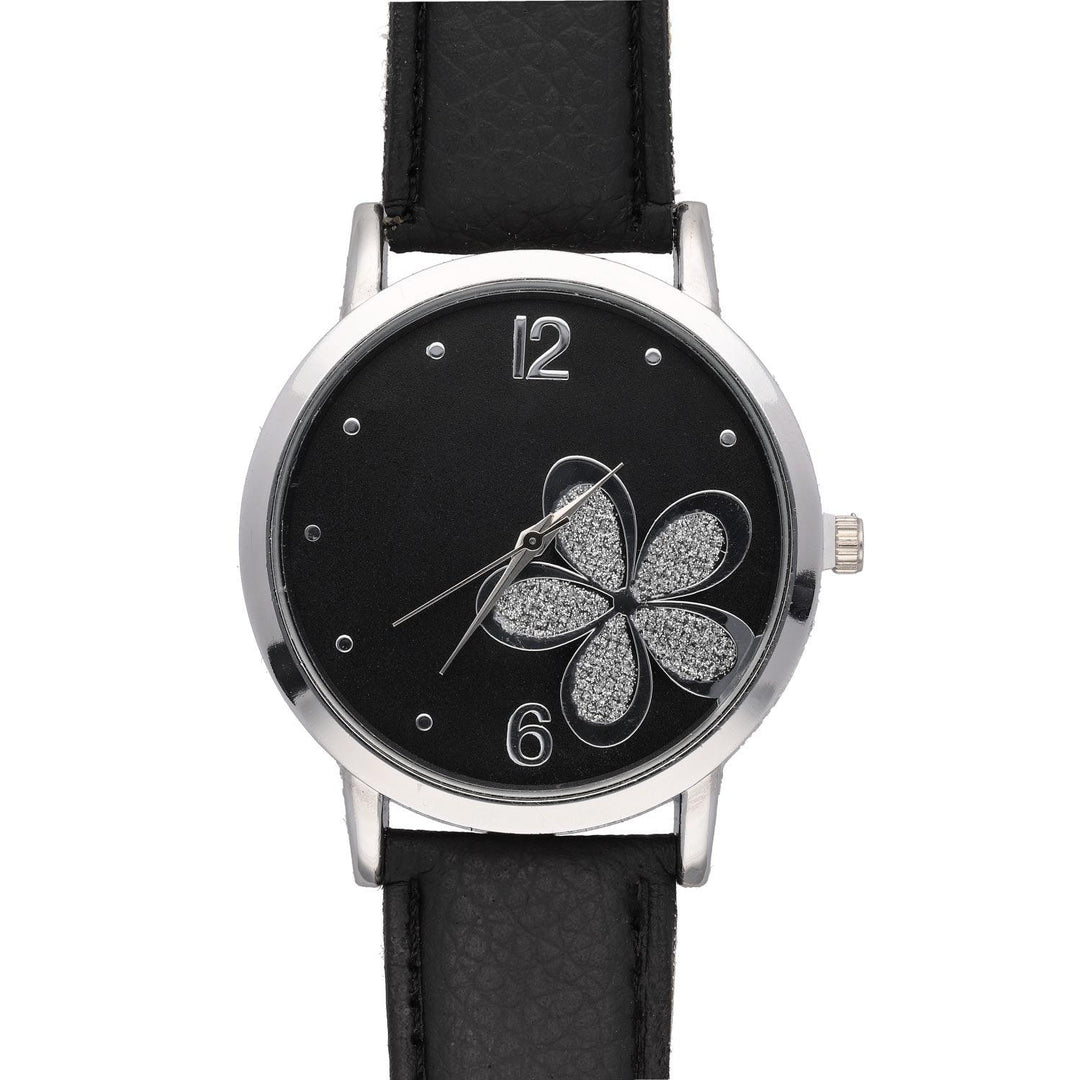 Ura Črna Z Rožo 38 mm - Fraktal