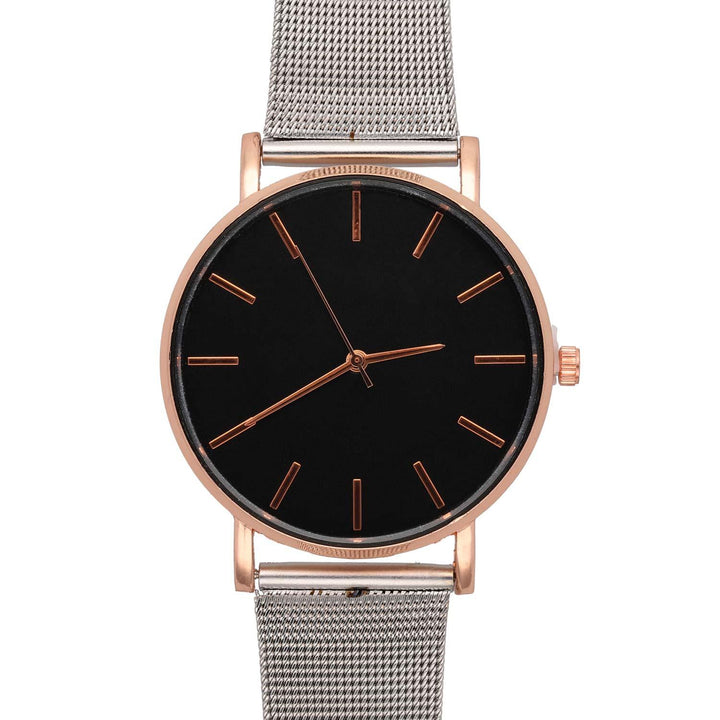 Ura Črno Zlata Z Srebrnim Paščkom 41mm - Fraktal