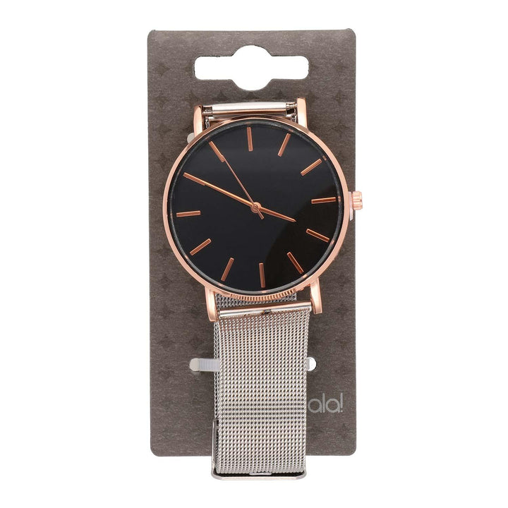 Ura Črno Zlata Z Srebrnim Paščkom 41mm - Fraktal