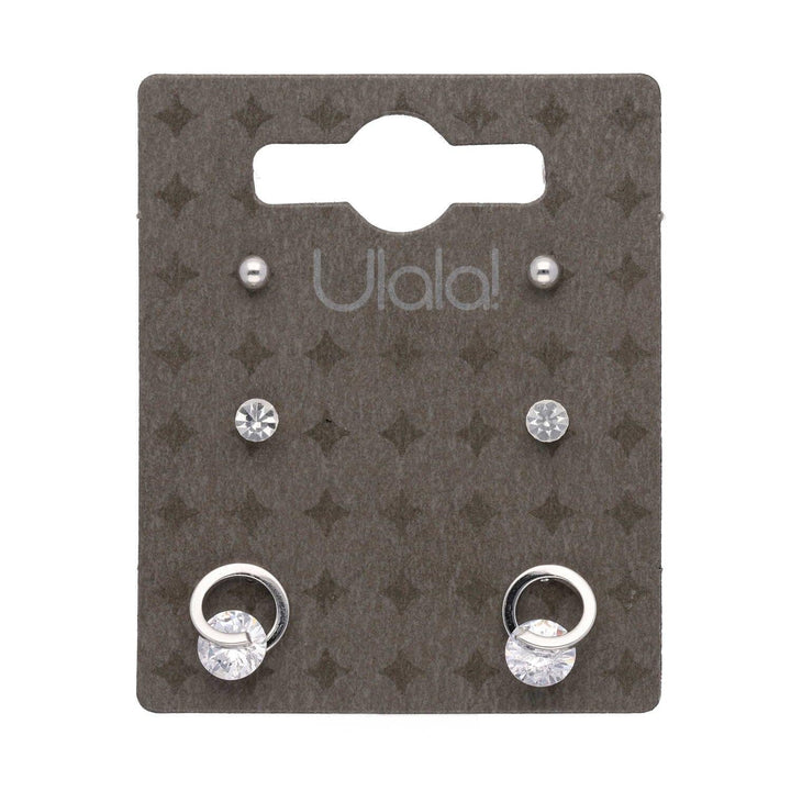 Uhani Kristal Set 3 Pari - Fraktal