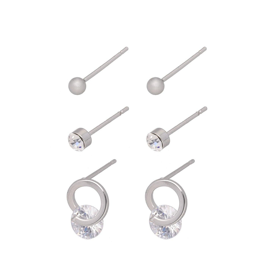 Uhani Kristal Set 3 Pari - Fraktal