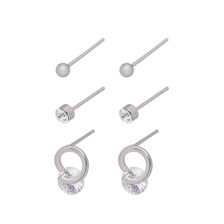 Uhani Kristal Set 3 Pari - Fraktal