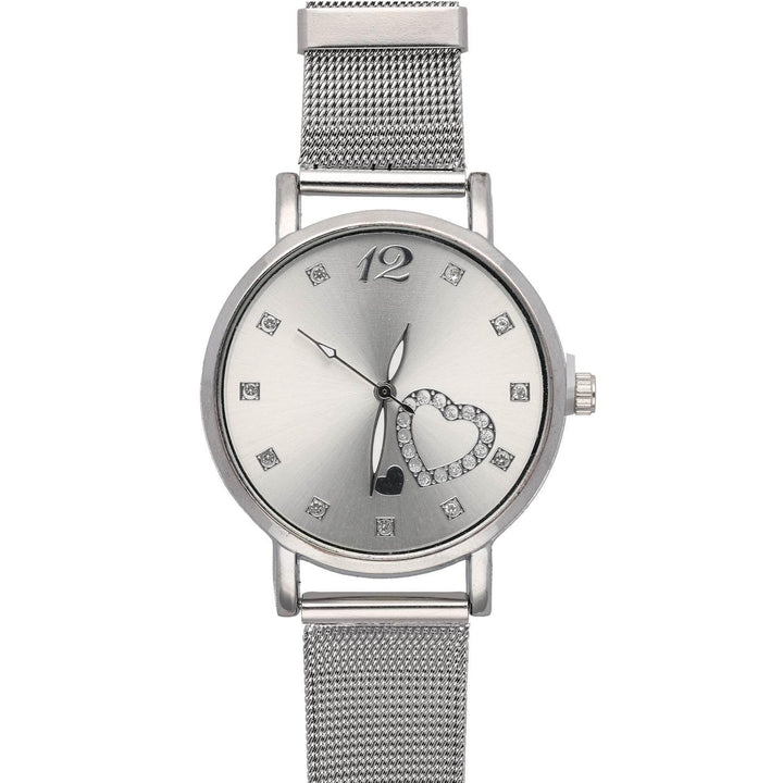 Ura Srce Srebrna Quartz 34 mm - Fraktal