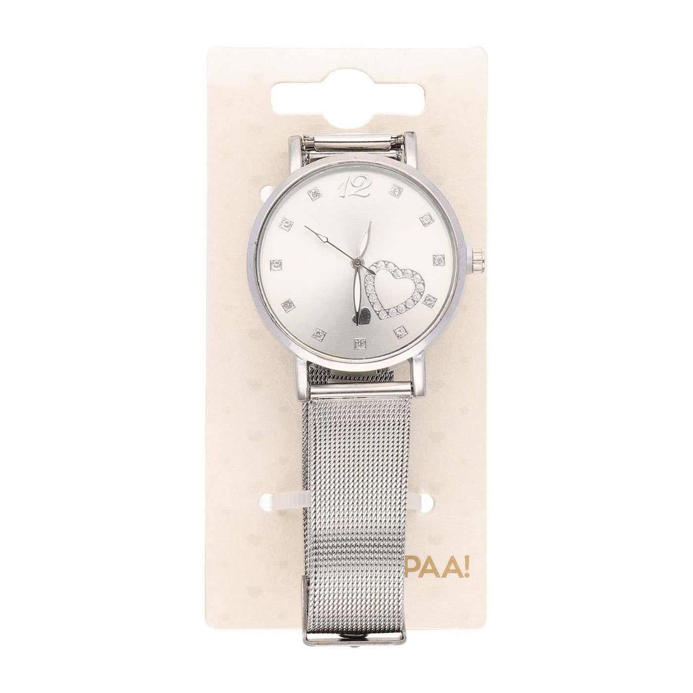 Ura Srce Srebrna Quartz 34 mm - Fraktal