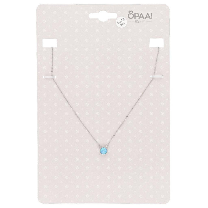 Verižica 925 Srebro Modri Opal - Fraktal