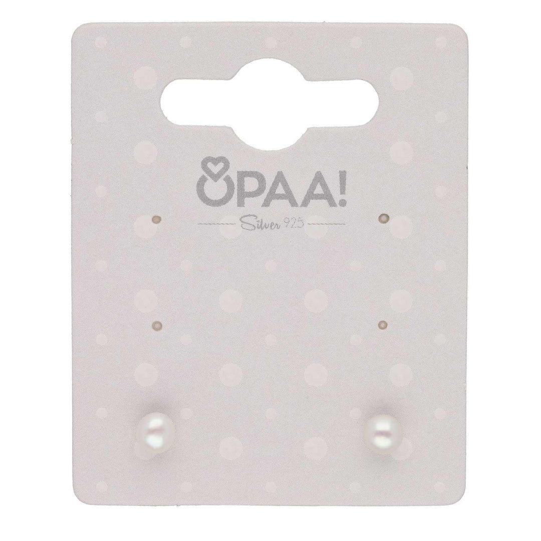 Uhani 925 Srebro Mini Perle - Fraktal