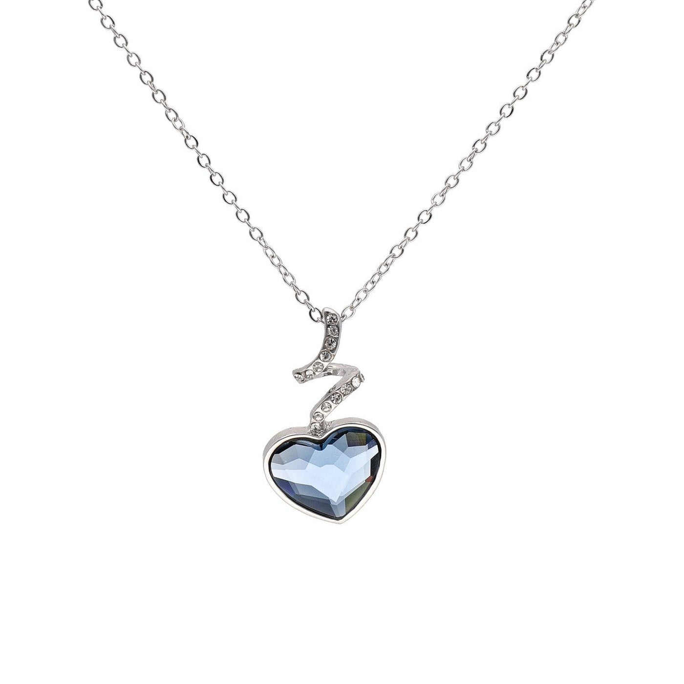 Verižica Srce Swarovski Kristal - Fraktal