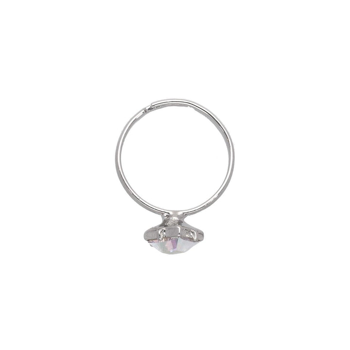 Prstan Srebrn S Swarovski Kristalom - Fraktal