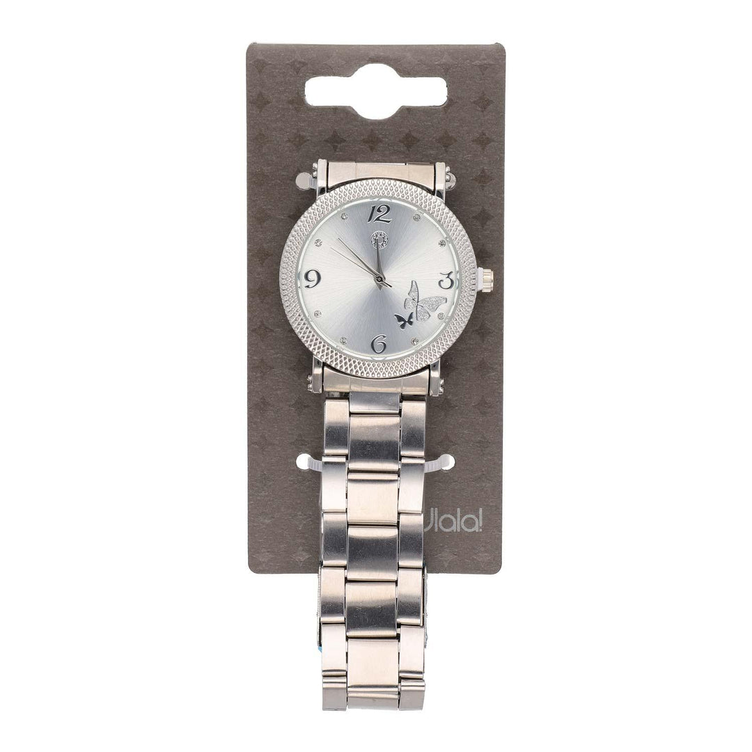 Ura Srebrna Metulj 34 mm - Fraktal