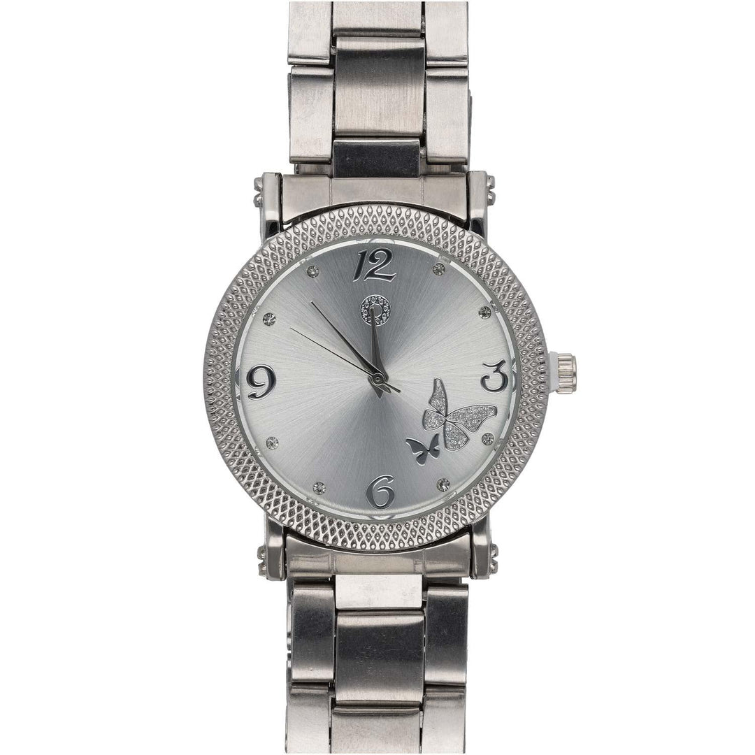 Ura Srebrna Metulj 34 mm - Fraktal