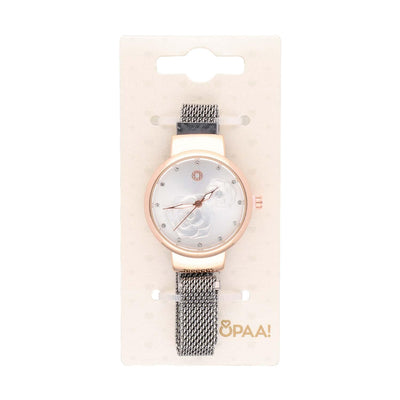 Ura Srebrna/Rožnato Zlata Vrtnica 30 mm - Fraktal