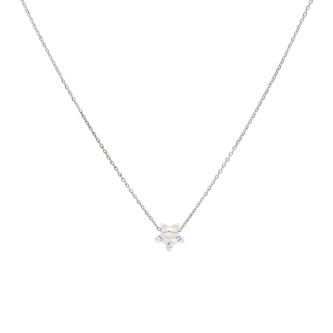Verižica Zvezda Swarovski Kristal Nerjaveče Jeklo - Fraktal