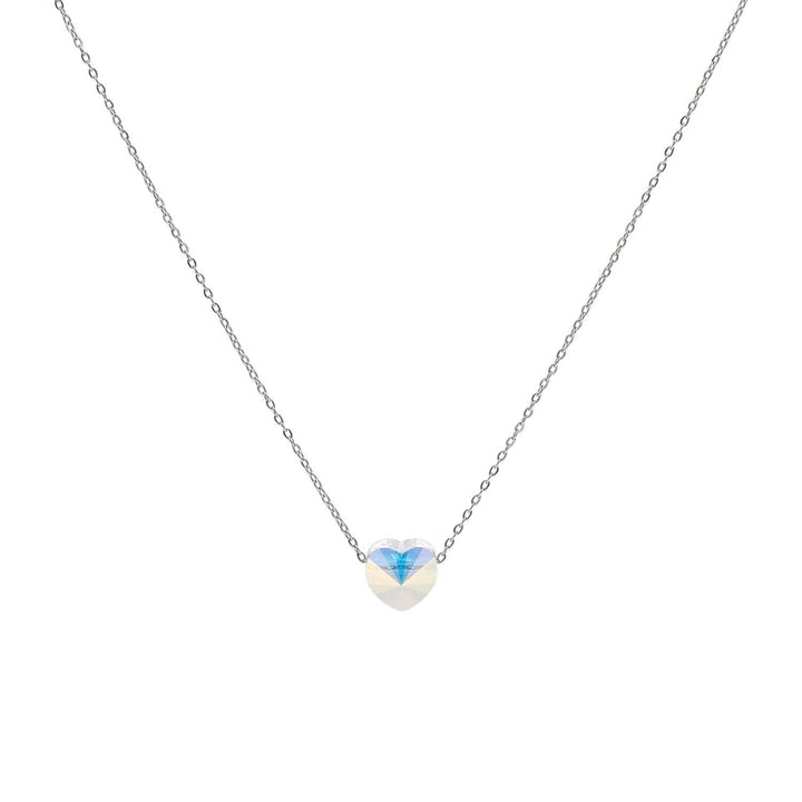 Verižica Srce Swarovski Kristal Nerjaveče Jeklo - Fraktal