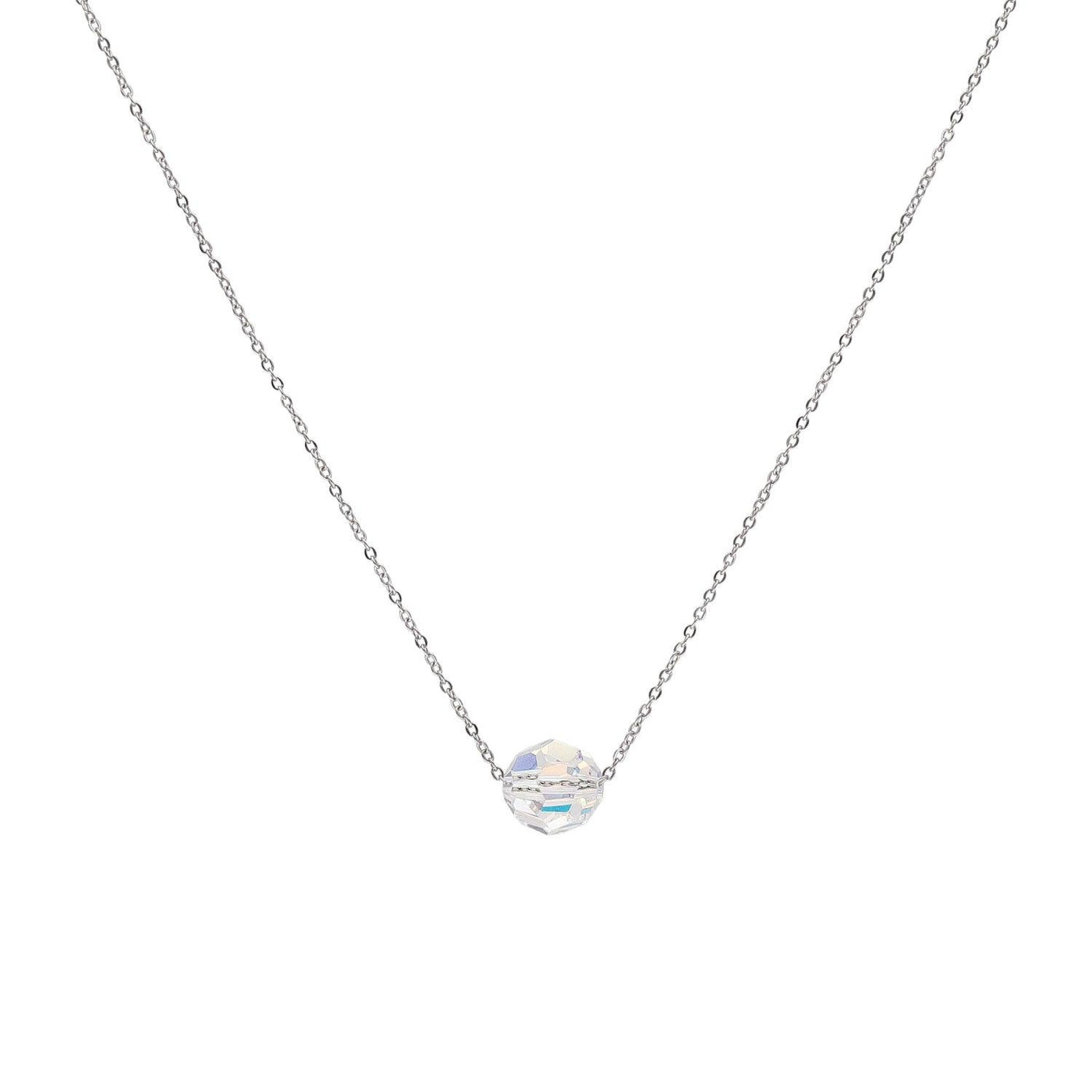 Verižica Krogla Swarovski Kristal Nerjaveče Jeklo - Fraktal