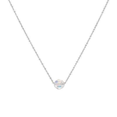 Verižica Krogla Swarovski Kristal Nerjaveče Jeklo - Fraktal
