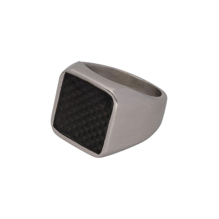 Prstan Moški Carbon Fiber Vzorec - Fraktal