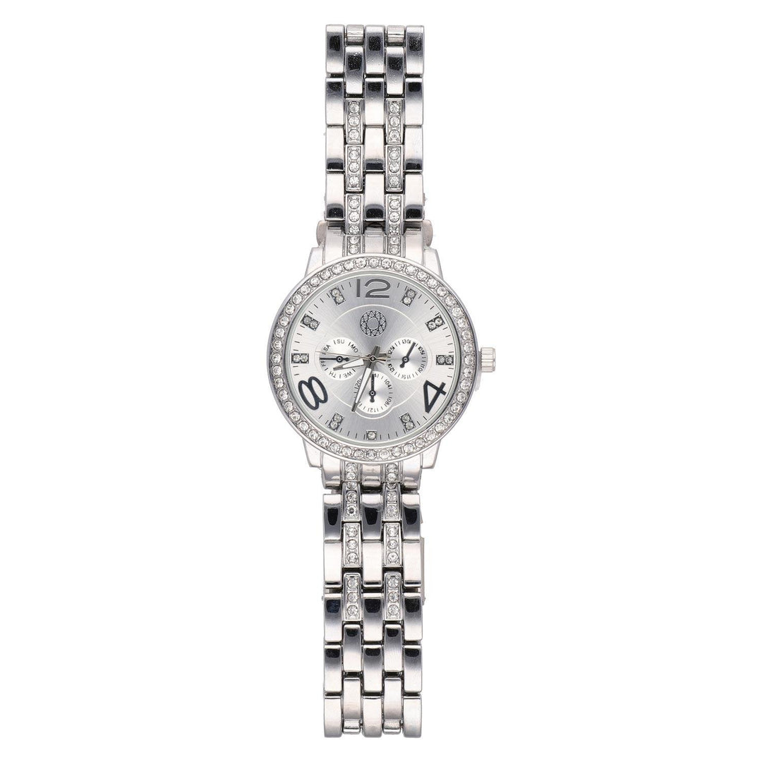 Ura Srebrna S Kristali Quartz 41 mm - Fraktal