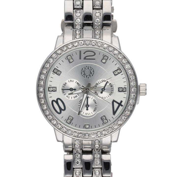 Ura Srebrna S Kristali Quartz 41 mm - Fraktal