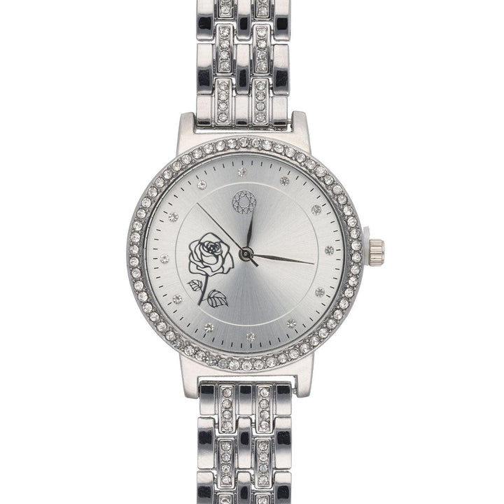 Ura Srebrna Vrtnica Quartz 35 mm - Fraktal