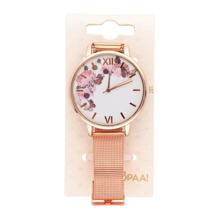 Ura Rožnato Zlata Roža 40 mm - Fraktal
