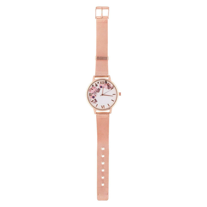 Ura Rožnato Zlata Roža 40 mm - Fraktal