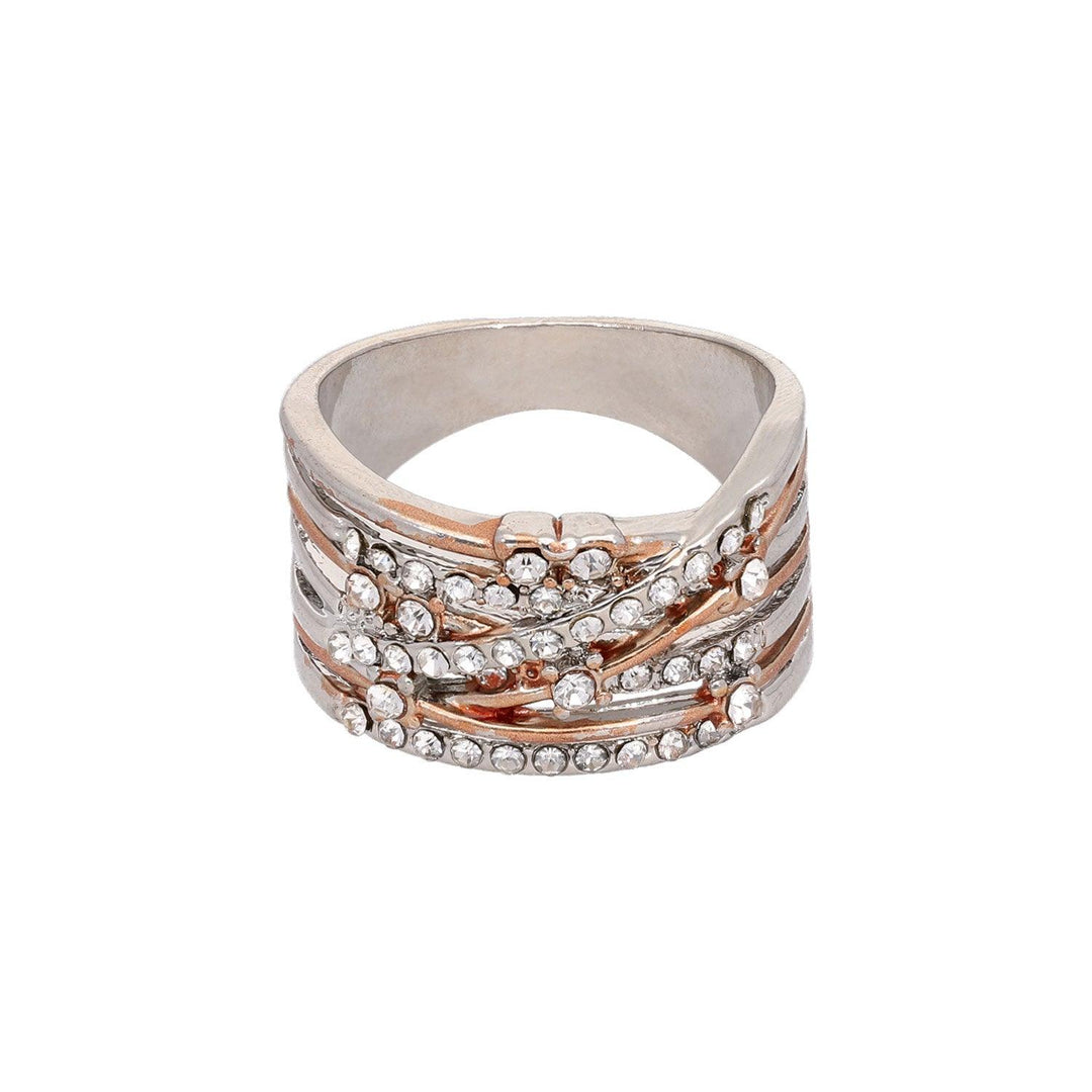 Prstan Rose Gold S Krisali - Fraktal