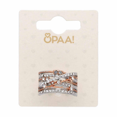 Prstan Rose Gold S Krisali - Fraktal